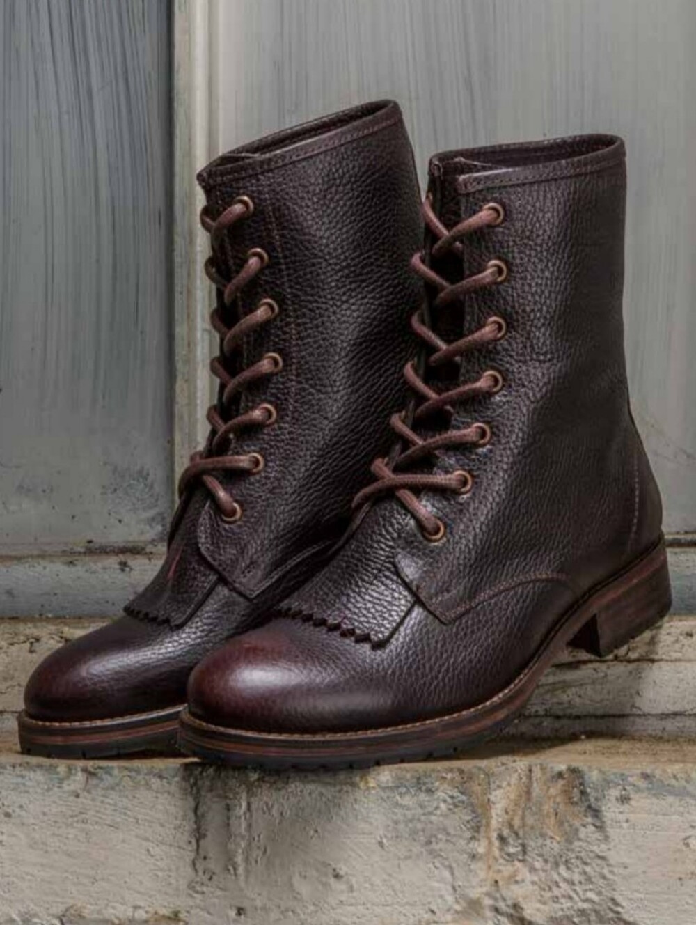 Wolverine Women's Leather Rosie Packer Style Brown Boots Size 9.5